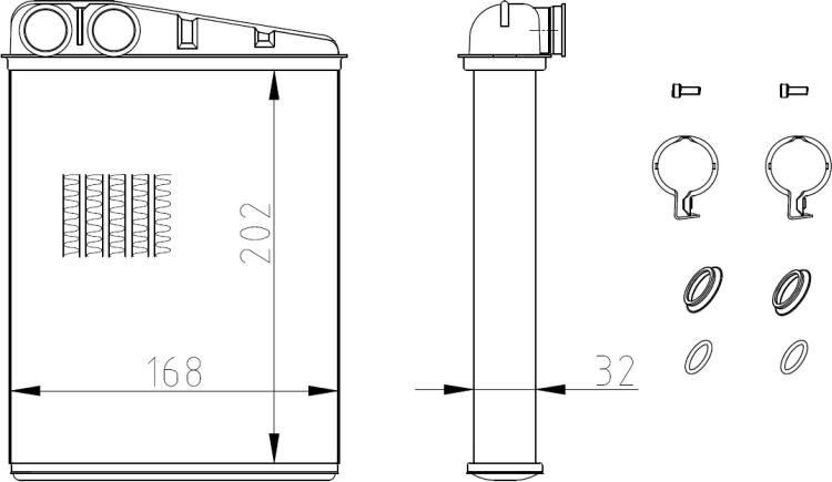 NRF 54410 - Izmjenjivač topline, grijanje unutrasnjeg prostora www.molydon.hr