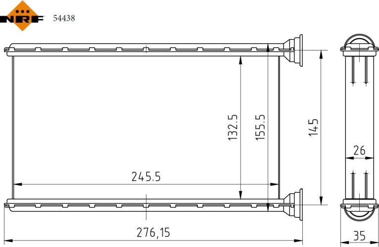 NRF 54438 - Izmjenjivač topline, grijanje unutrasnjeg prostora www.molydon.hr