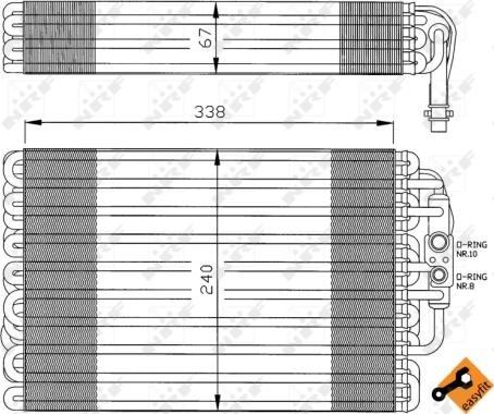 NRF 36034 - Isparivač, klima-Uređaj www.molydon.hr
