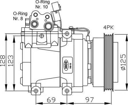 NRF 32445G - Kompresor, klima-Uređaj www.molydon.hr