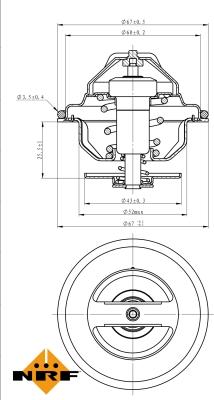 NRF 725184 - Termostat, rashladna tekućinu www.molydon.hr