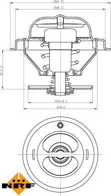 NRF 725185 - Termostat, rashladna tekućinu www.molydon.hr