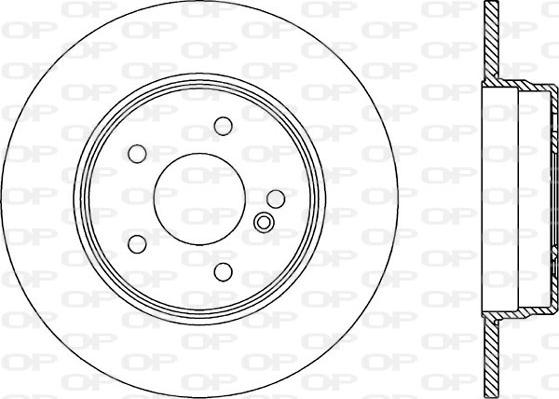 Open Parts BDA1316.10 - Kočioni disk www.molydon.hr