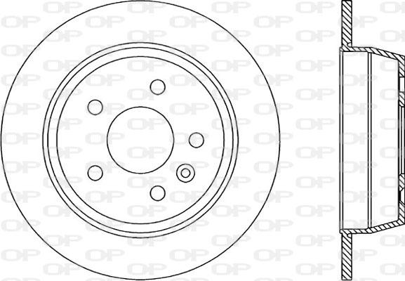 Open Parts BDA1705.10 - Kočioni disk www.molydon.hr
