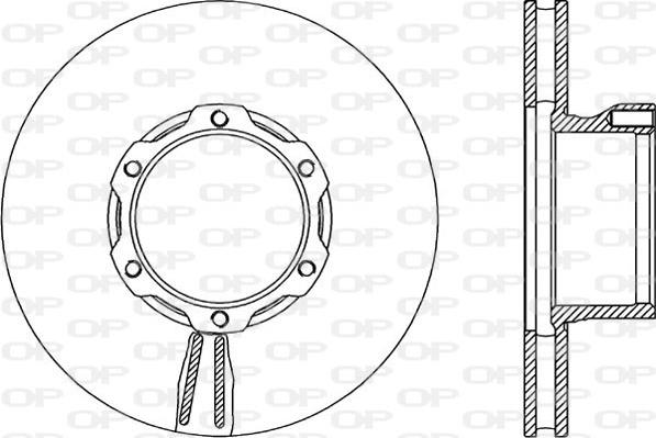 Open Parts BDA1701.20 - Kočioni disk www.molydon.hr