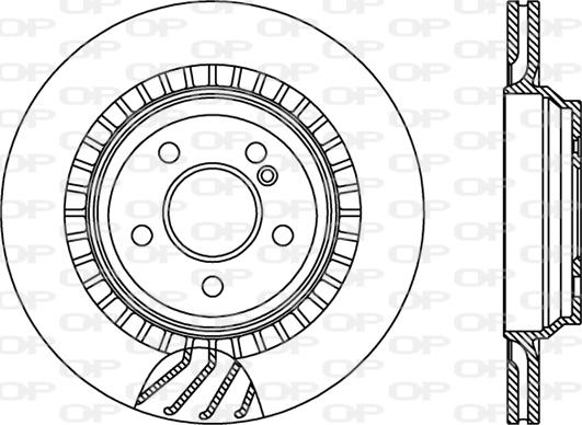 Open Parts BDR2421.20 - Kočioni disk www.molydon.hr