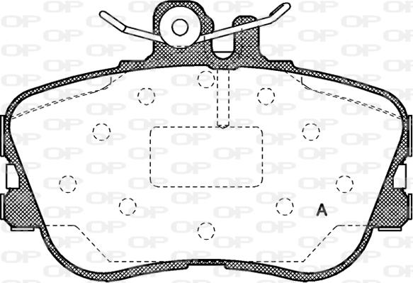 Open Parts BPA0445.00 - Komplet Pločica, disk-kočnica www.molydon.hr