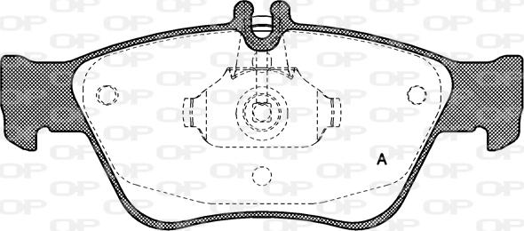 Open Parts BPA0586.00 - Komplet Pločica, disk-kočnica www.molydon.hr