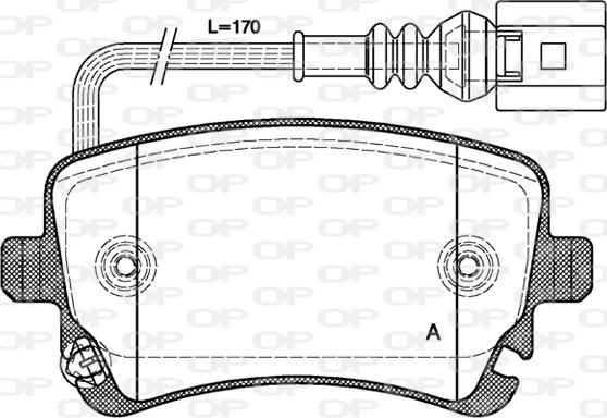 Open Parts BPA0897.11 - Komplet Pločica, disk-kočnica www.molydon.hr