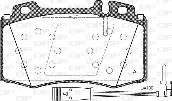 Open Parts BPA0769.02 - Komplet Pločica, disk-kočnica www.molydon.hr
