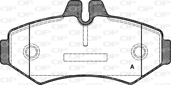 Open Parts BPA0733.00 - Komplet Pločica, disk-kočnica www.molydon.hr