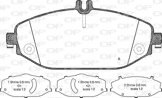 Open Parts BPA1618.00 - Komplet Pločica, disk-kočnica www.molydon.hr