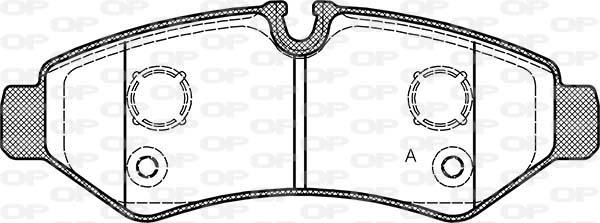 Open Parts BPA1867.00 - Komplet Pločica, disk-kočnica www.molydon.hr
