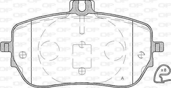 Open Parts BPA1827.00 - Komplet Pločica, disk-kočnica www.molydon.hr