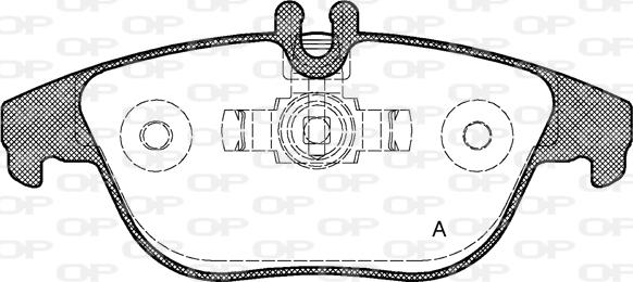 Open Parts BPA1305.00 - Komplet Pločica, disk-kočnica www.molydon.hr