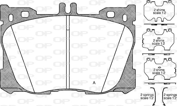 Open Parts BPA1705.00 - Komplet Pločica, disk-kočnica www.molydon.hr