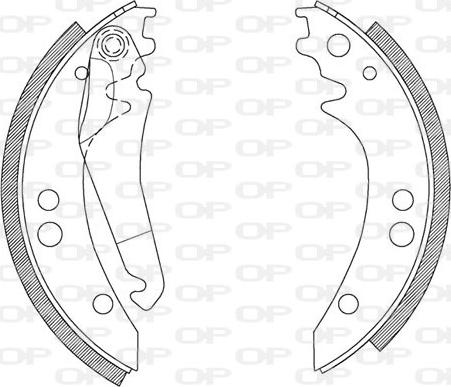 Open Parts BSA2065.00 - Komplet kočnica, bubanj kočnice www.molydon.hr