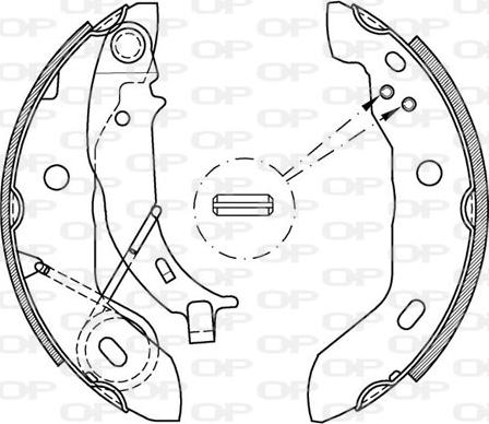 Open Parts BSA2161.00 - Komplet kočnica, bubanj kočnice www.molydon.hr