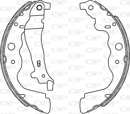 Open Parts BSA2229.00 - Komplet kočnica, bubanj kočnice www.molydon.hr