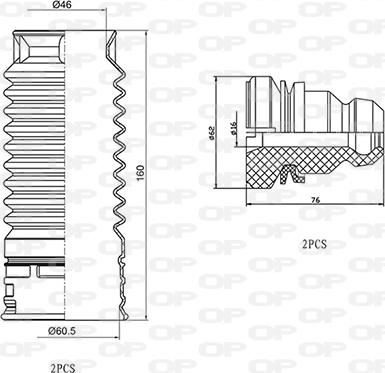 Open Parts DCK5093.04 - Komplet za zaštitu od prasine, amortizer www.molydon.hr