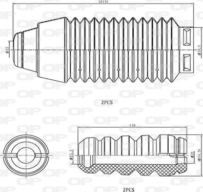 Open Parts DCK5088.04 - Komplet za zaštitu od prasine, amortizer www.molydon.hr