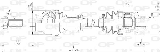 Open Parts DRS6190.00 - Pogonska osovina www.molydon.hr