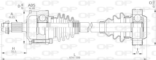 Open Parts DRS6188.00 - Pogonska osovina www.molydon.hr