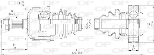 Open Parts DRS6187.00 - Pogonska osovina www.molydon.hr