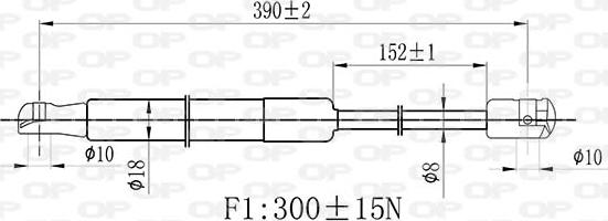Open Parts GSR6464.00 - Plinski amortizer, hauba motora www.molydon.hr