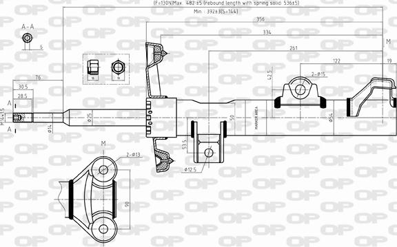 Open Parts SAB8456.31 - Amortizer www.molydon.hr