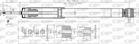 Open Parts SAB8042.32 - Amortizer www.molydon.hr