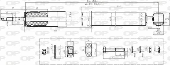 Open Parts SAB8162.31 - Amortizer www.molydon.hr