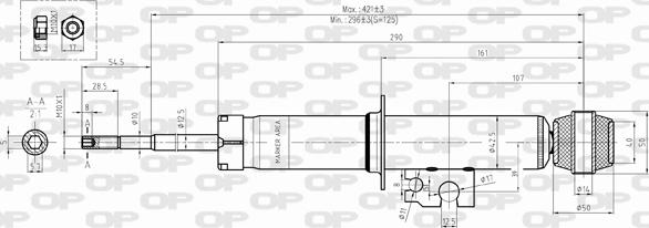 Open Parts SAB8372.32 - Amortizer www.molydon.hr