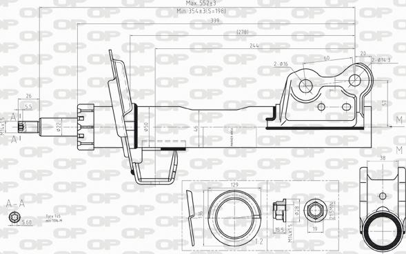 Open Parts SAB8251.31 - Amortizer www.molydon.hr