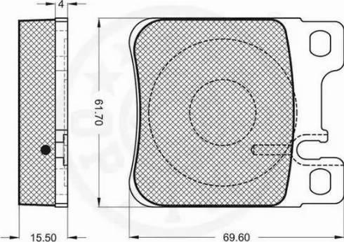 OPTIMAL 9795 - Komplet Pločica, disk-kočnica www.molydon.hr