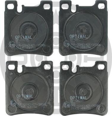 OPTIMAL BP-09795 - Komplet Pločica, disk-kočnica www.molydon.hr