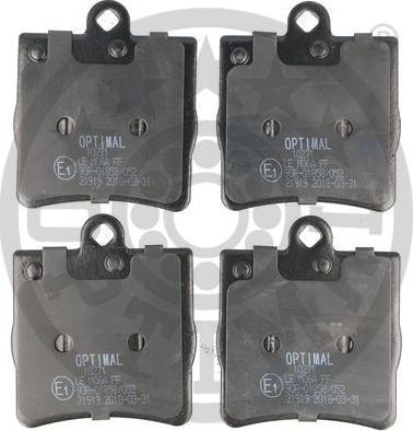OPTIMAL BP-10271 - Komplet Pločica, disk-kočnica www.molydon.hr