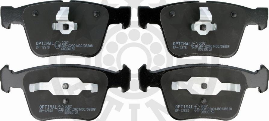 OPTIMAL BP-12876 - Komplet Pločica, disk-kočnica www.molydon.hr