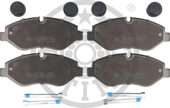 OPTIMAL BP-12297 - Komplet Pločica, disk-kočnica www.molydon.hr