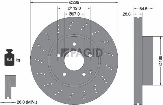Pagid 54650NHC - Kočioni disk www.molydon.hr