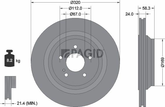Pagid 54607NHC - Kočioni disk www.molydon.hr