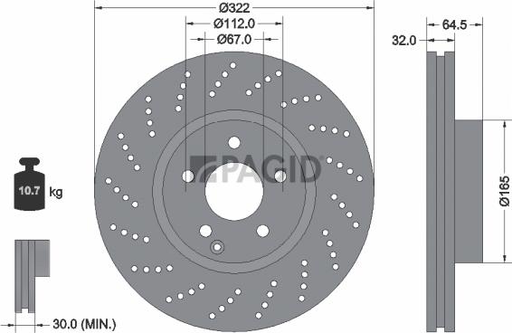 Pagid 54634NHC - Kočioni disk www.molydon.hr