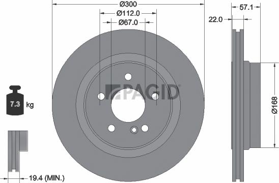 Pagid 54636NHC - Kočioni disk www.molydon.hr