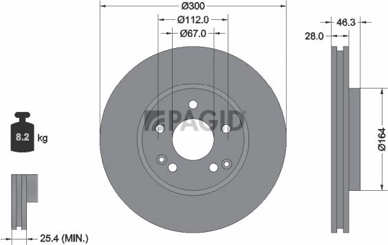 Pagid 54060NHC - Kočioni disk www.molydon.hr