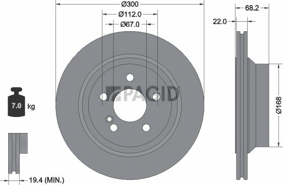 Pagid 54155NHC - Kočioni disk www.molydon.hr