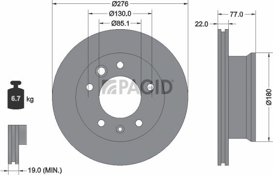 Pagid 54315NC - Kočioni disk www.molydon.hr