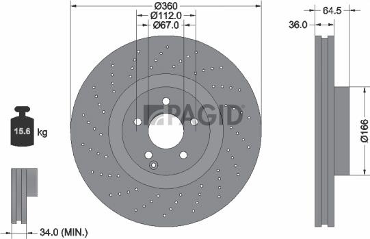Pagid 54203NHC - Kočioni disk www.molydon.hr