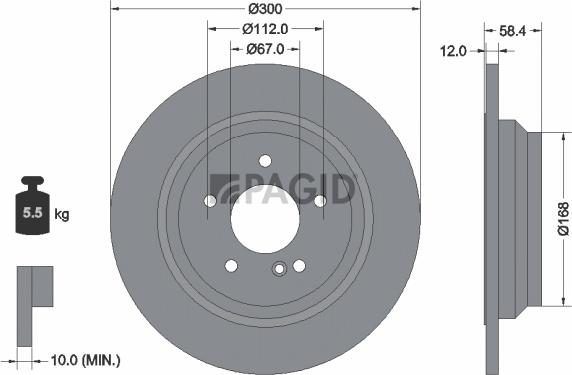 Pagid 54765NC - Kočioni disk www.molydon.hr