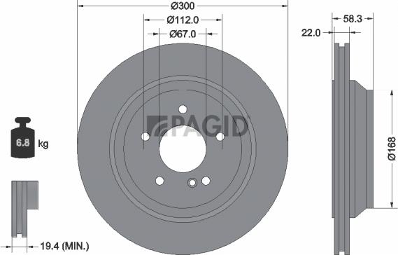 Pagid 54763NC - Kočioni disk www.molydon.hr