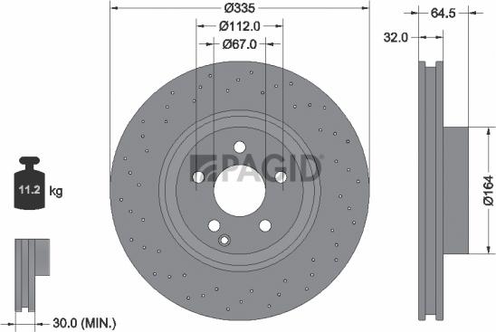 Pagid 54719NHC - Kočioni disk www.molydon.hr